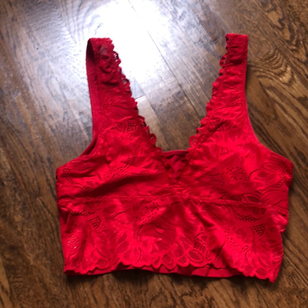 Aerie Red Bralette